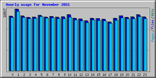 Hourly usage for November 2021